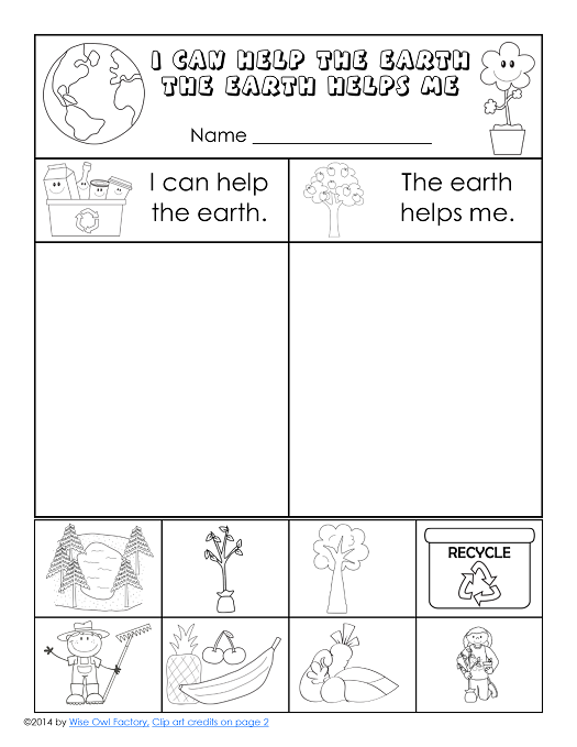I Can Help The Earth By Printable Printable Word Searches