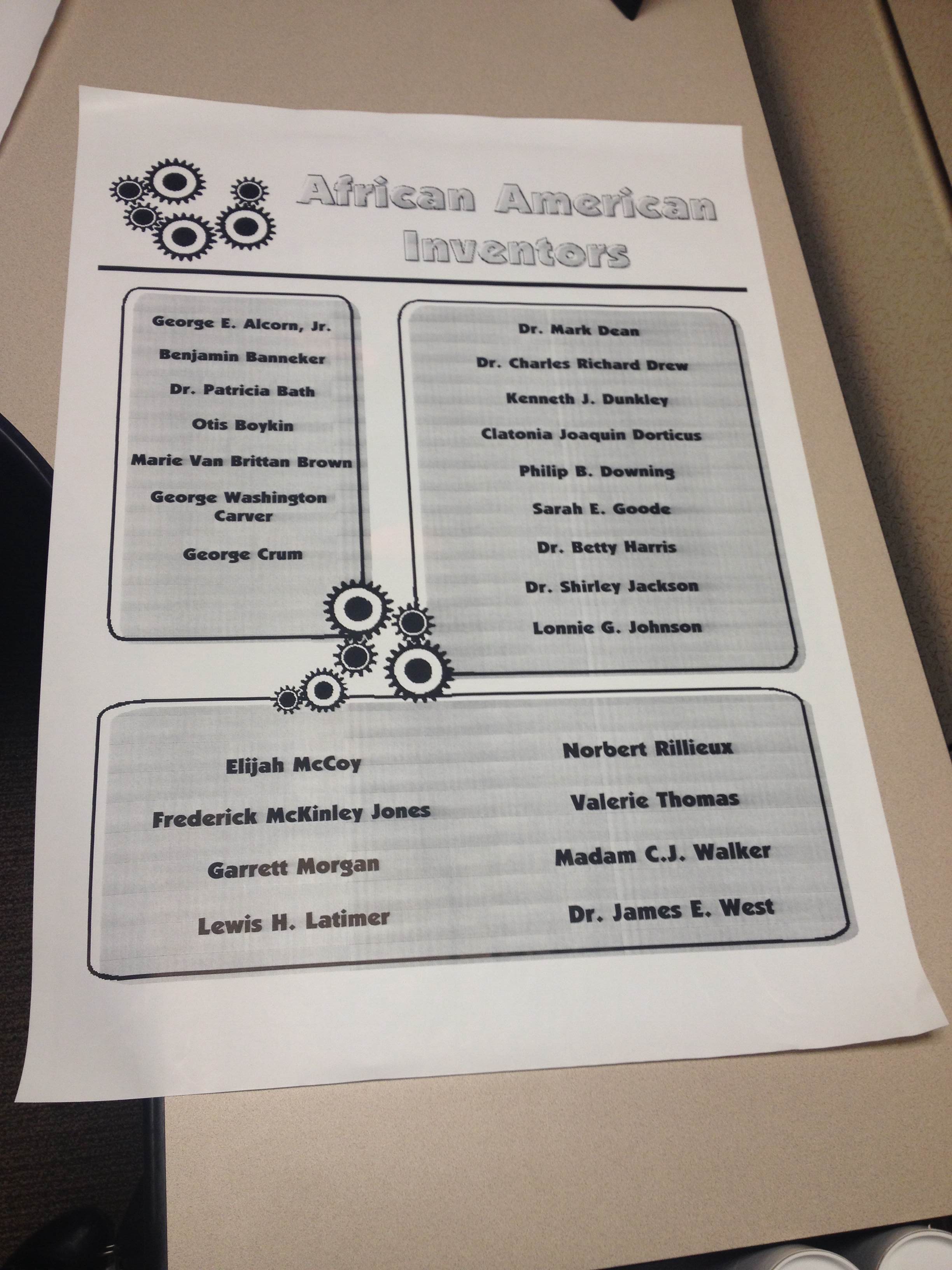 Grades K-5 Lesson: Exploring African-American Inventors