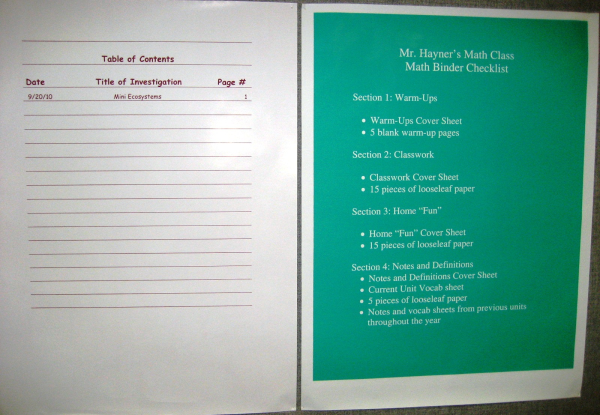 Grades 6-8 Activity: Setting up Students for Success