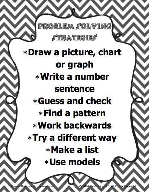 Math Problem Solving Strategies (Primary) - Lesson Plan & Templates