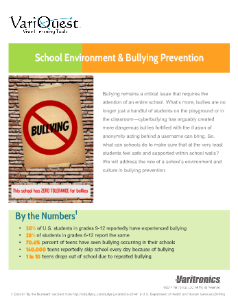 Interactive PDF: School Environment & Bullying Prevention
