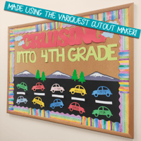4th grade bulletin board cutout maker