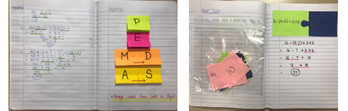 pemdas order of operations interactive notebook spread.png