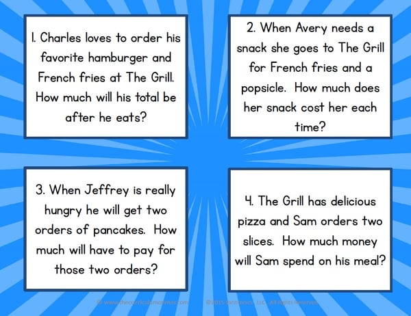 Menu Math: Lesson Plan for Grades 4-8