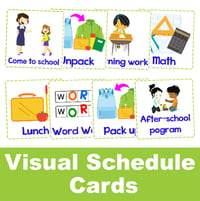 Visual Schedule Cards