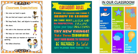 classroom expectation banner