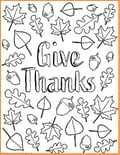 give thanks coloring poster thumb