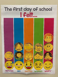 the first day of school I felt poster filled out2
