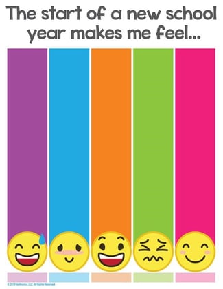 the start of a new school year makes me feel poster template