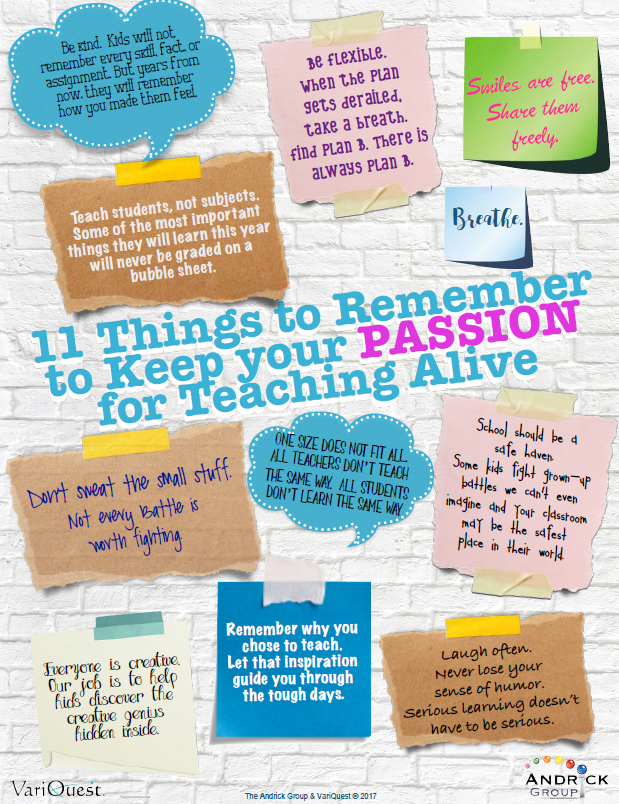 11 Things to Remember to Keep your Passion for Teaching Alive [Poster]