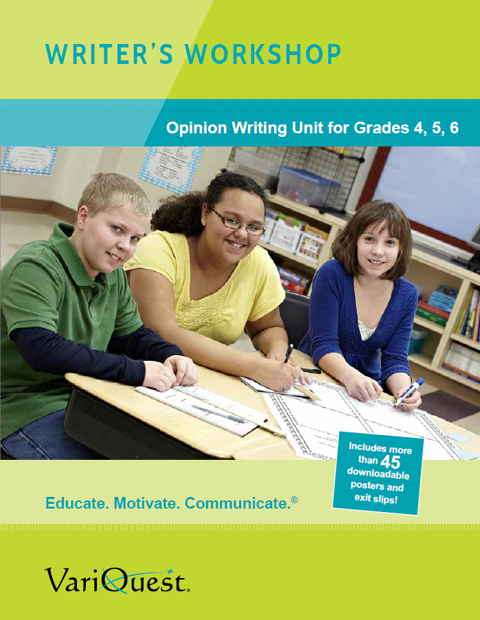 VariQuest Opinion Writing Unit for Intermediate Classrooms
