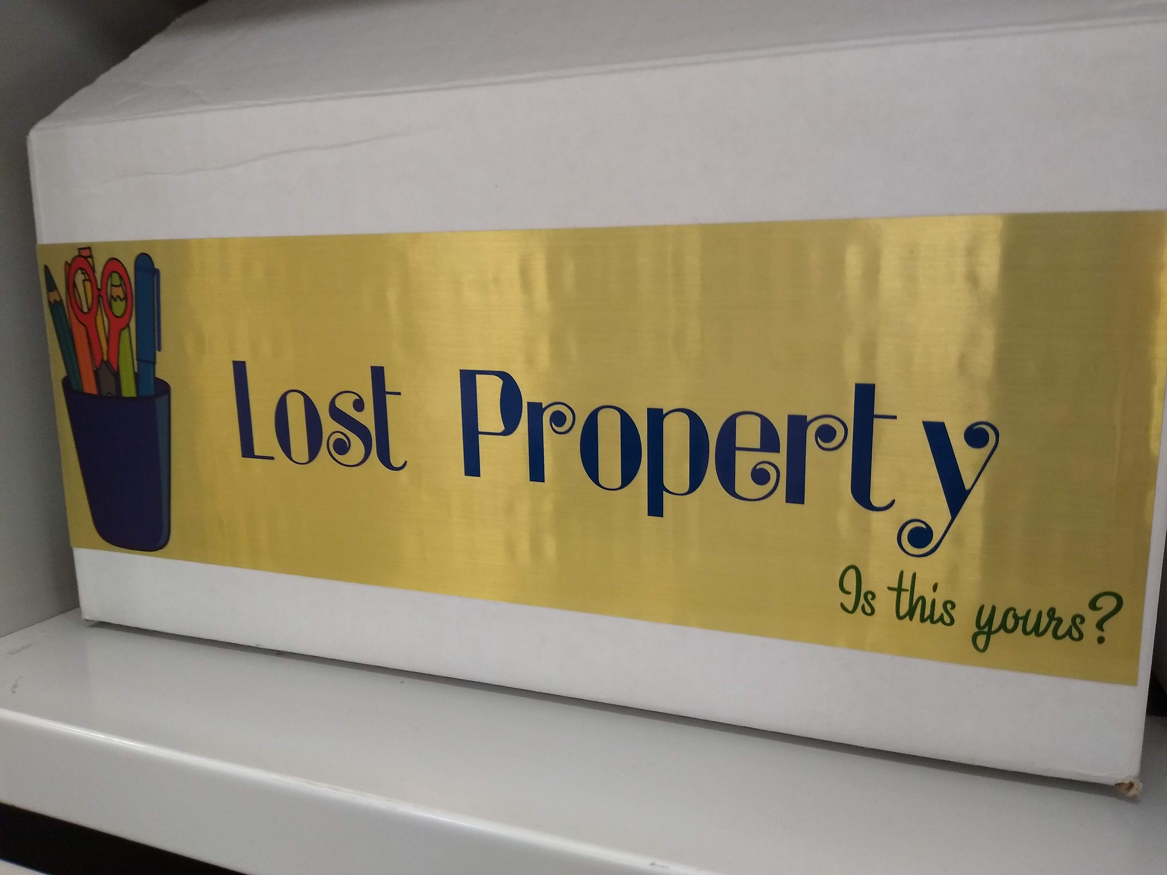 Lost Property Box Motiva Sticker